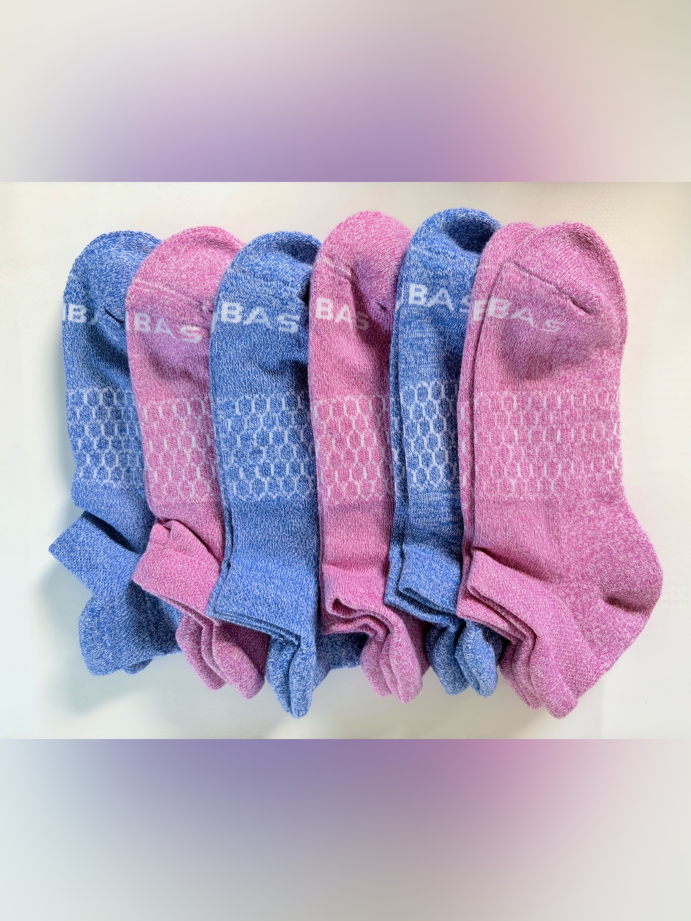 Bombas Women’s 6-Pack Cushioned Ankle Socks Size M